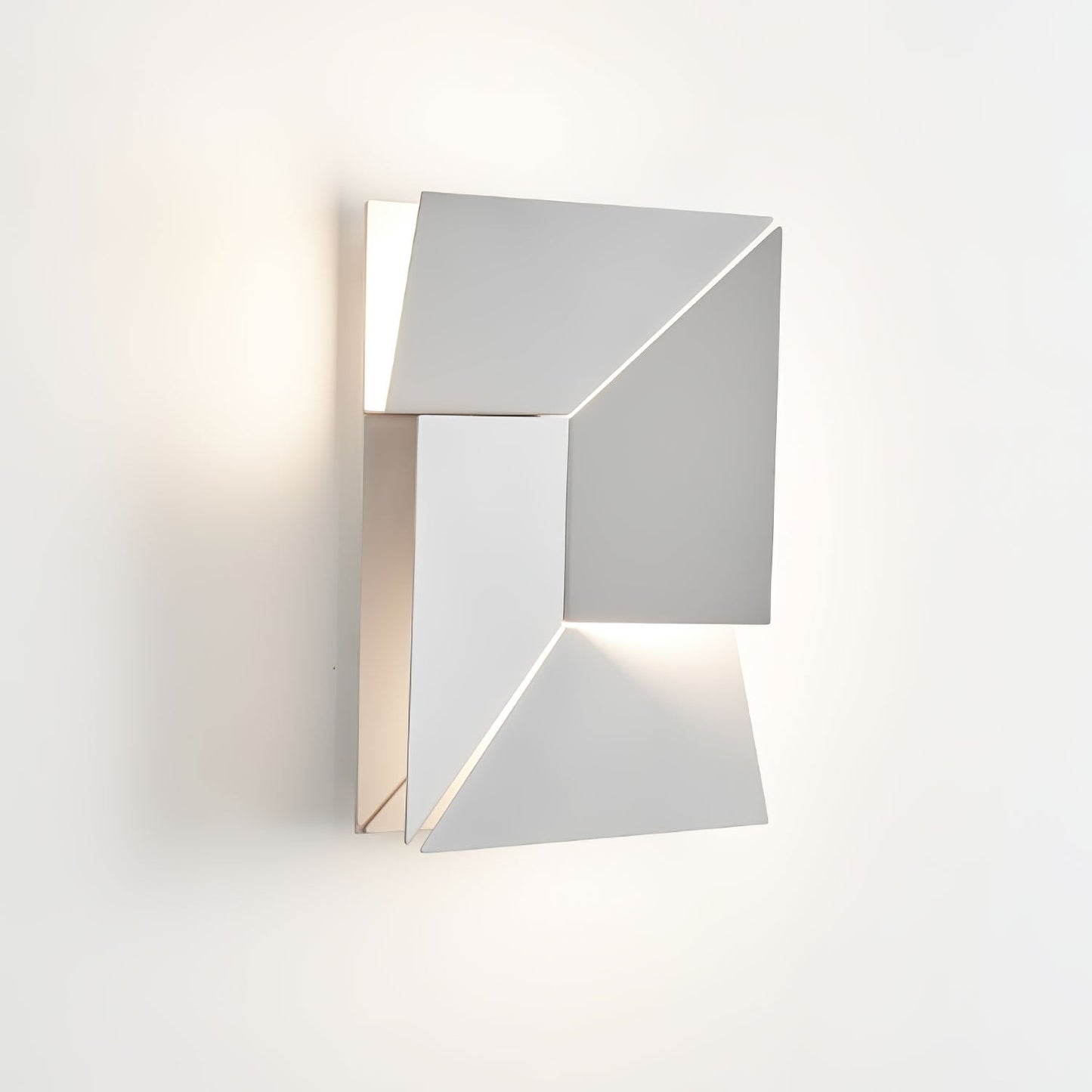 LED Diffused Aluminum Wall Sconce Matte White Modern NALANI