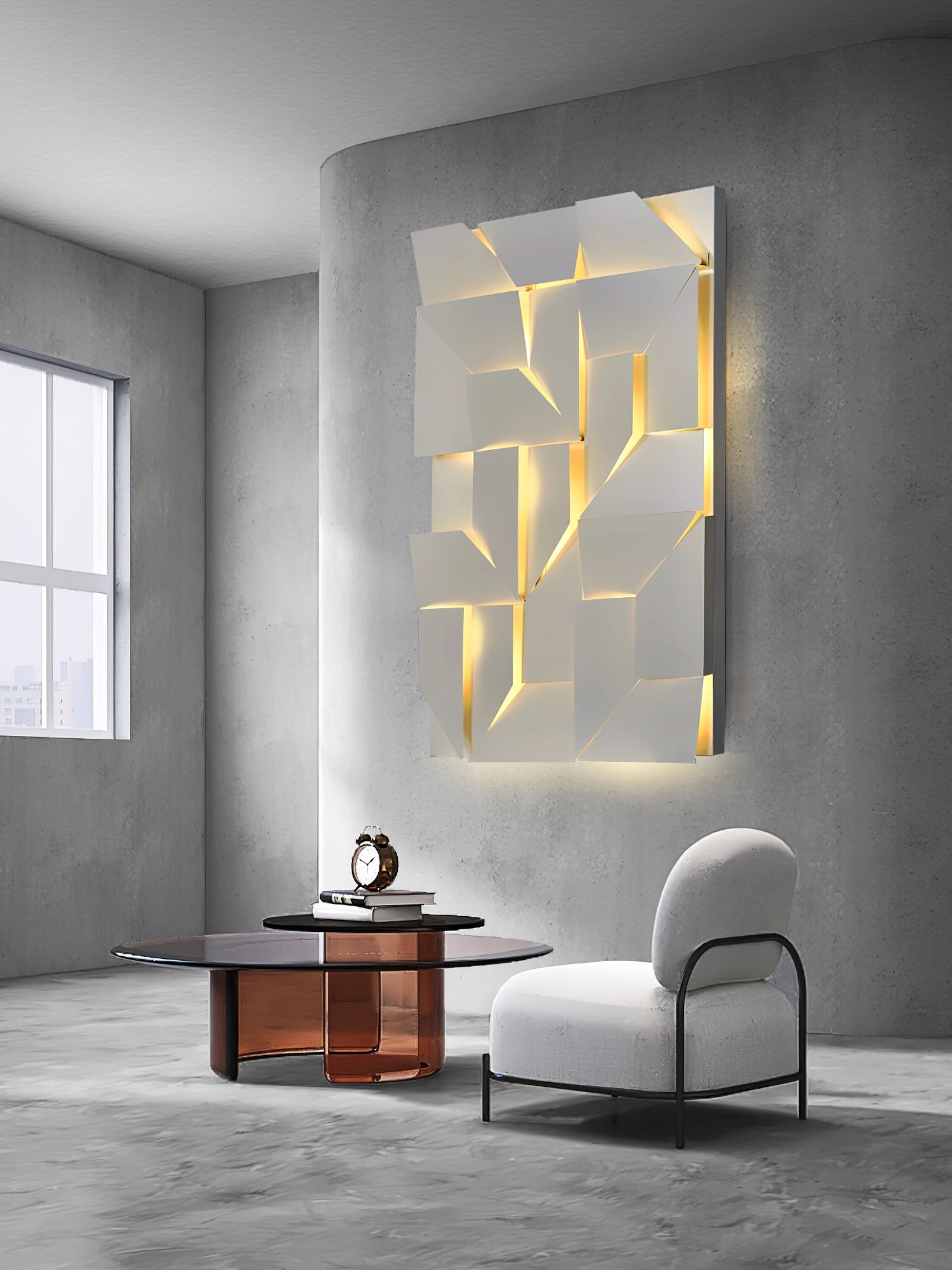 LED Diffused Aluminum Wall Sconce Matte White Modern NALANI