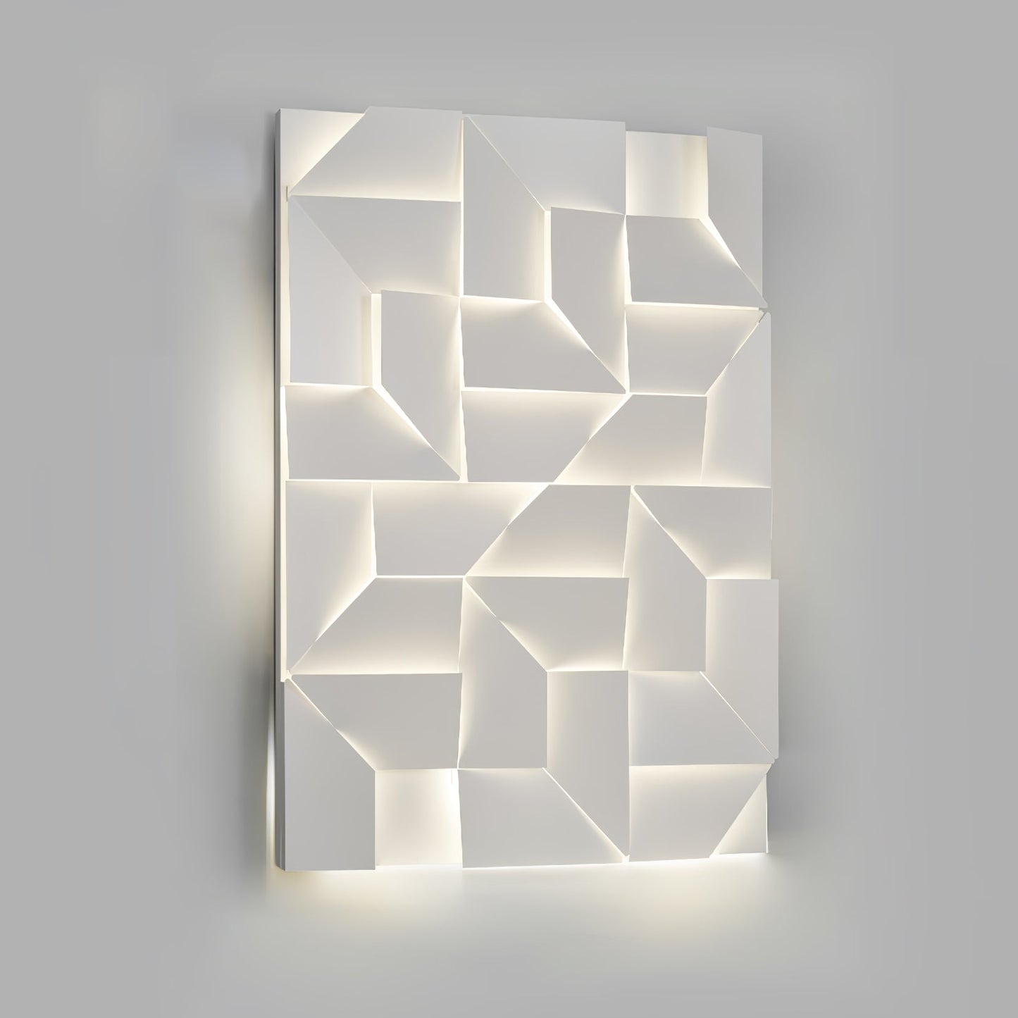 LED Diffused Aluminum Wall Sconce Matte White Modern L 35.4″ x W 47.2″ L 90cm x H 120cm Wired version NALANI