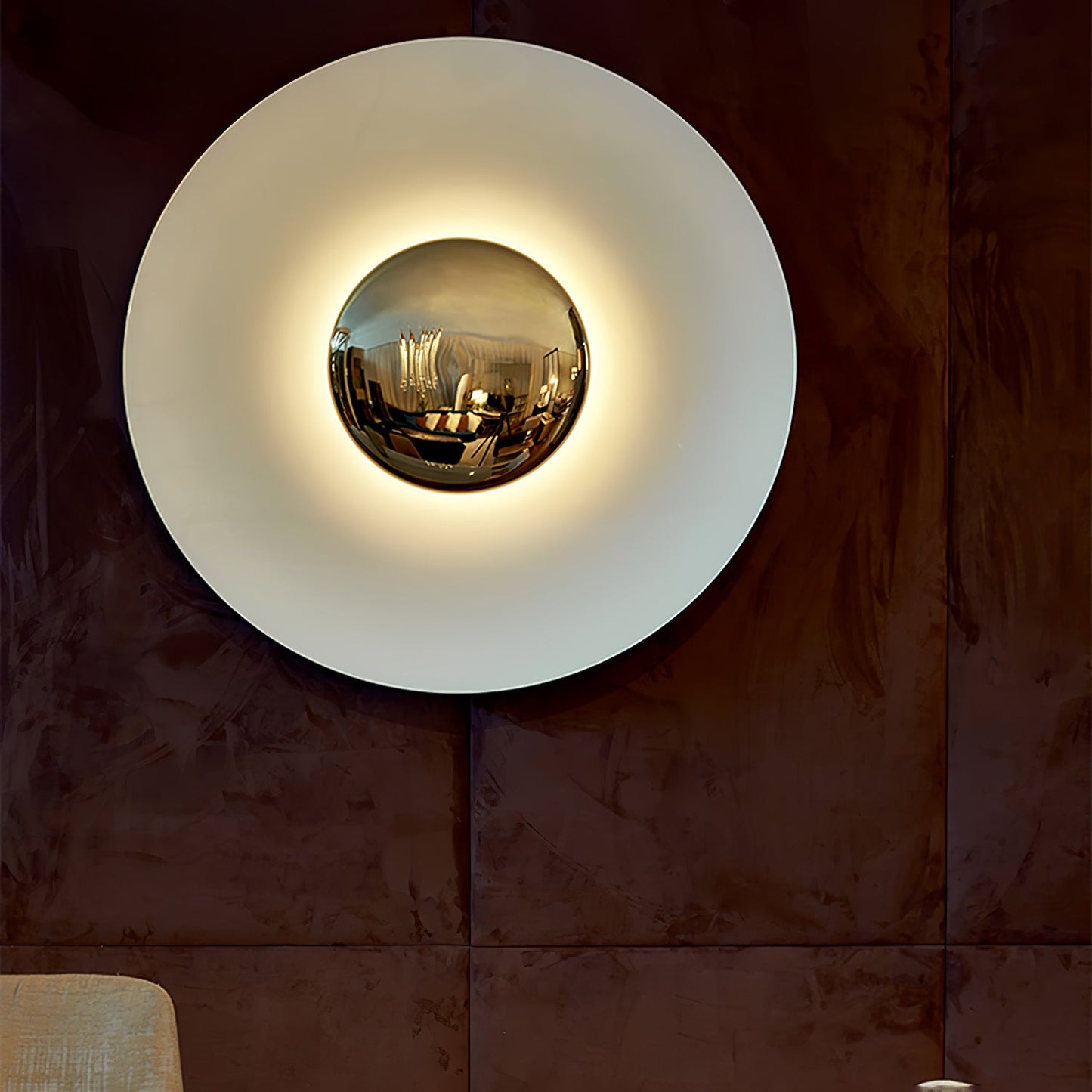 LED Glow Wall Light With Warm Ambient Glare Free Light NALANI