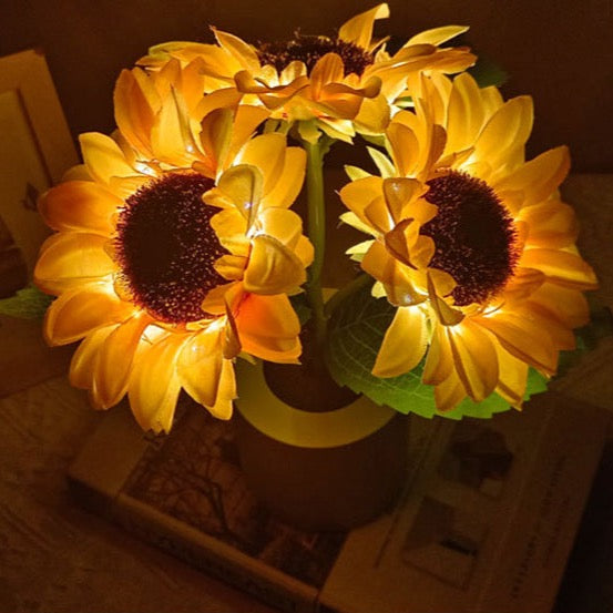 LED Sunflower Lamp for Nightlight and Ambient Lighting Use NALANI