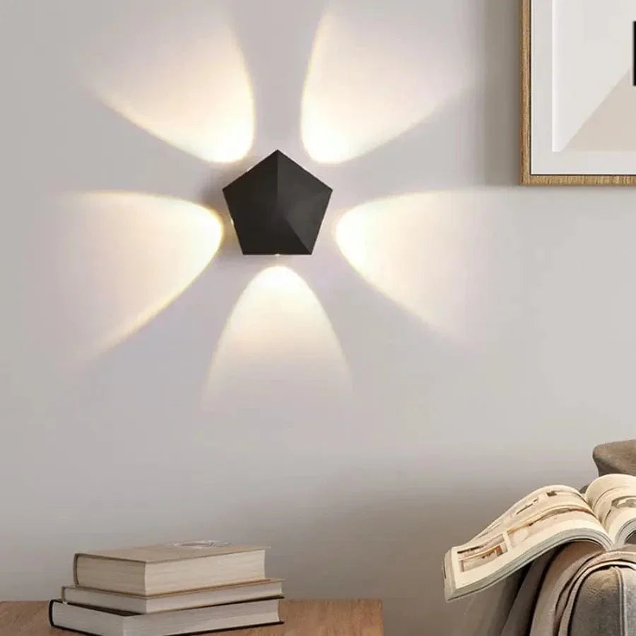 LED Waterproof Outdoor Wall Light IP65 for Garden and Home Warm White (2700-3500K) Style A NALANI