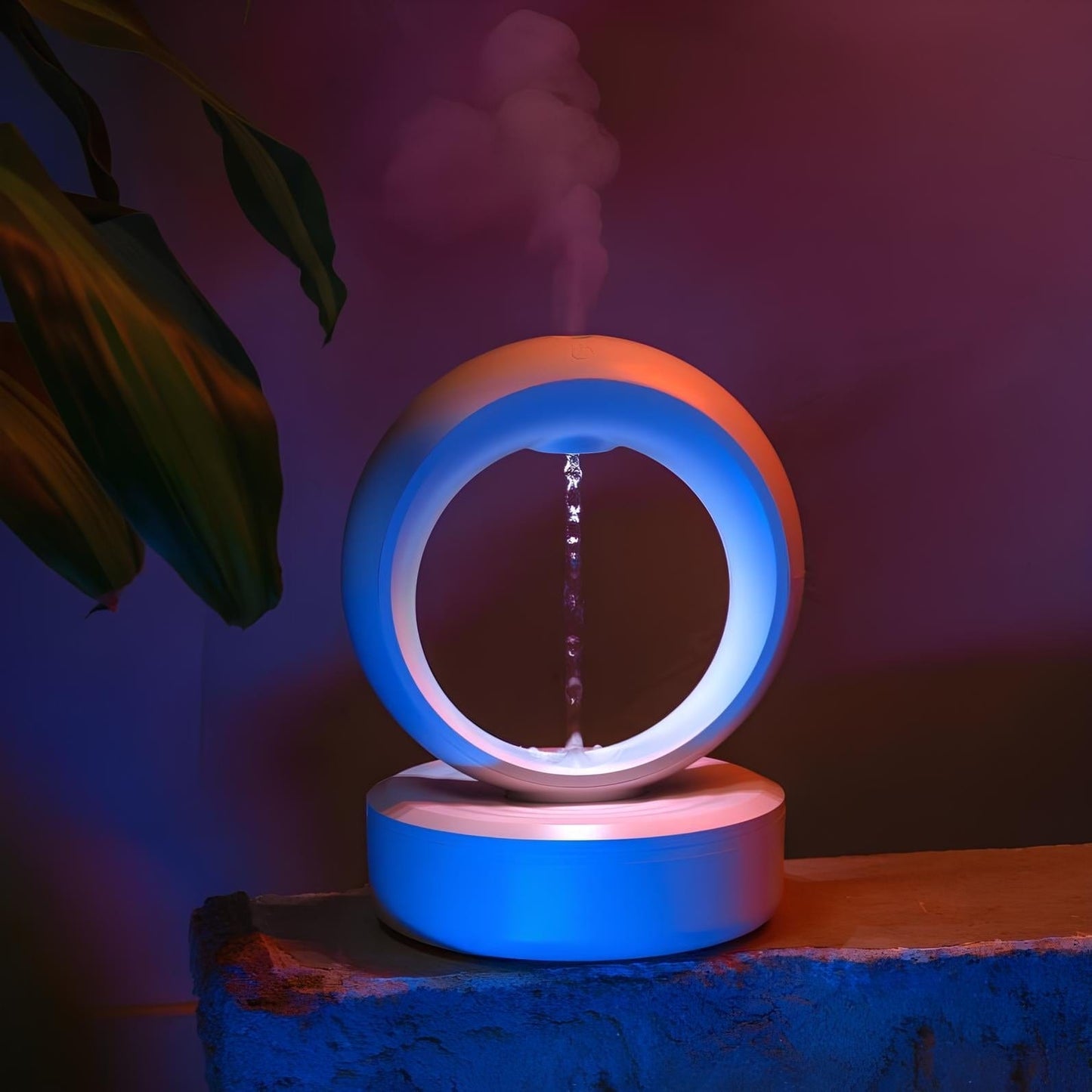 Levitating Water Droplet Ultrasonic Humidifier With LED NALANI