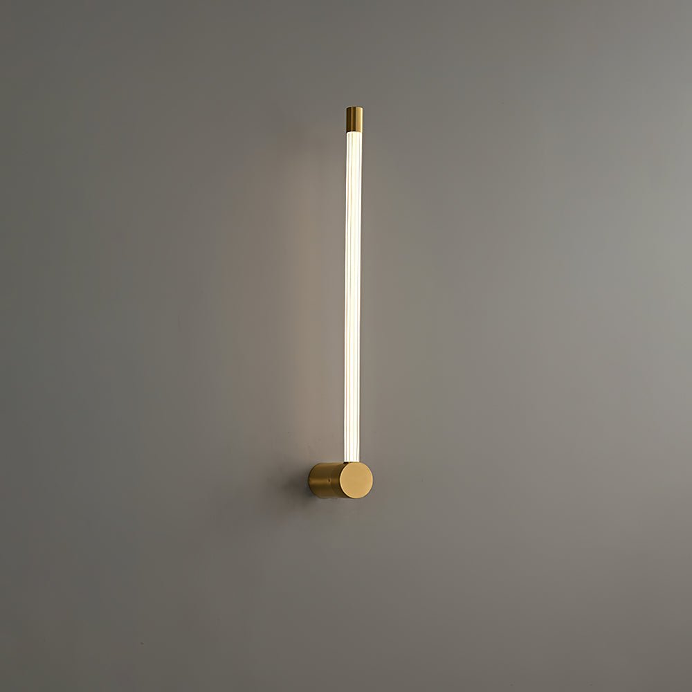 Linear LED Wall Light Slim Tube Sconce For Modern Interiors ∅ 2.7″ x H 25.6″ Dia 6cm x H 65cm Copper NALANI