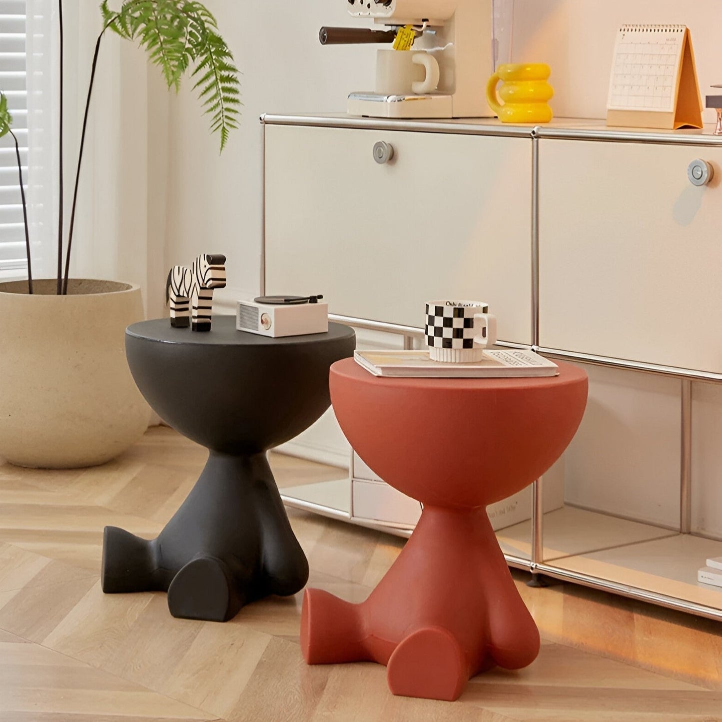Luxurious Round Coffee Table For Living Room Decor Modern NALANI