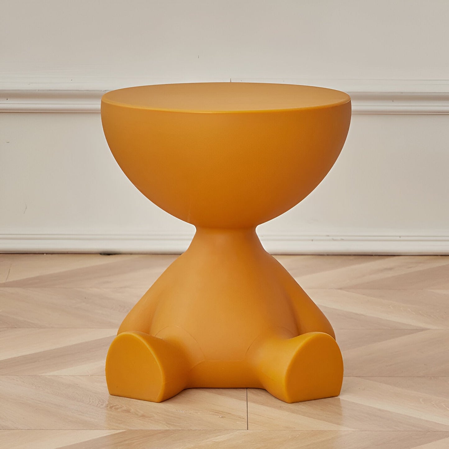 Luxurious Round Coffee Table For Living Room Decor Modern Orange NALANI