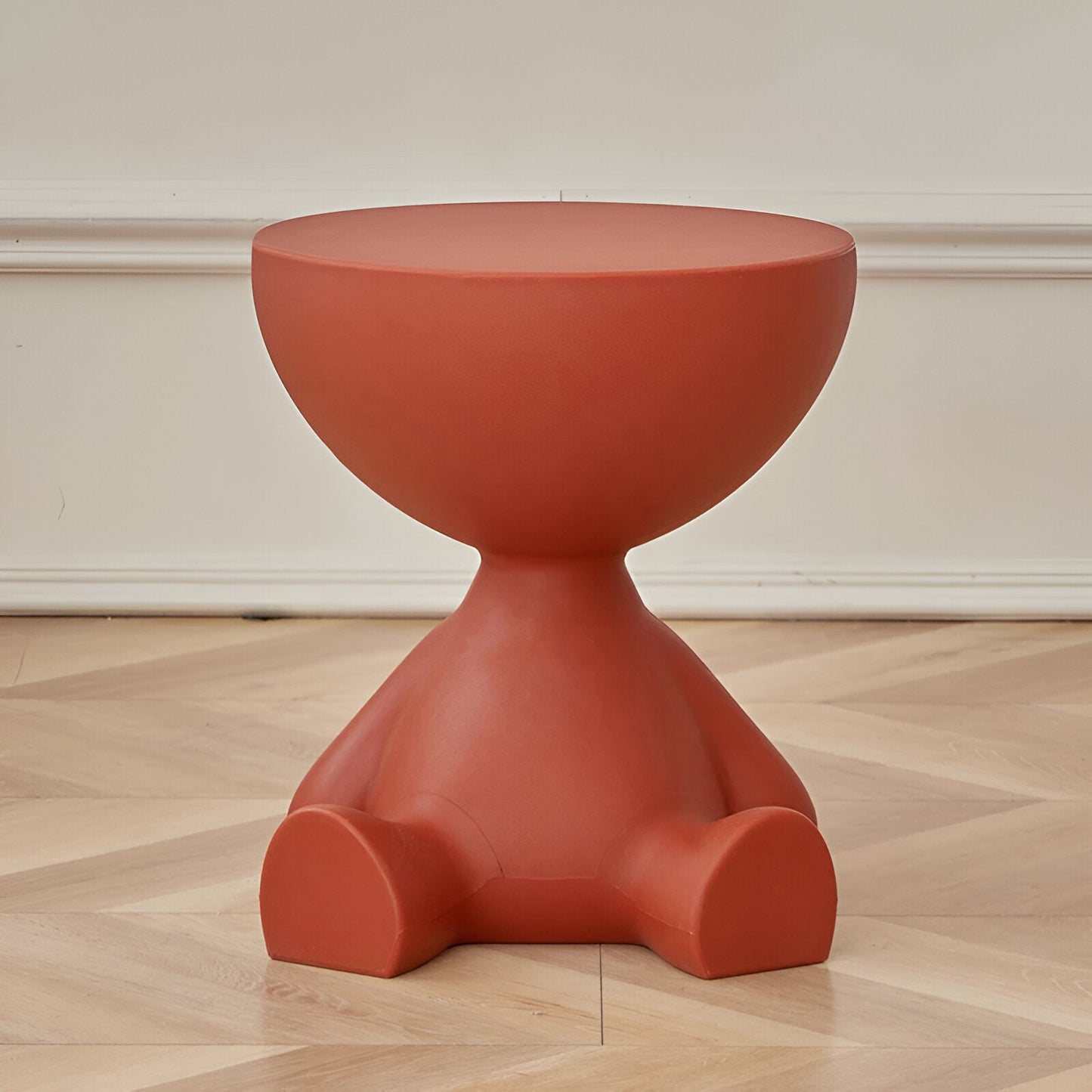 Luxurious Round Coffee Table For Living Room Decor Modern Red NALANI
