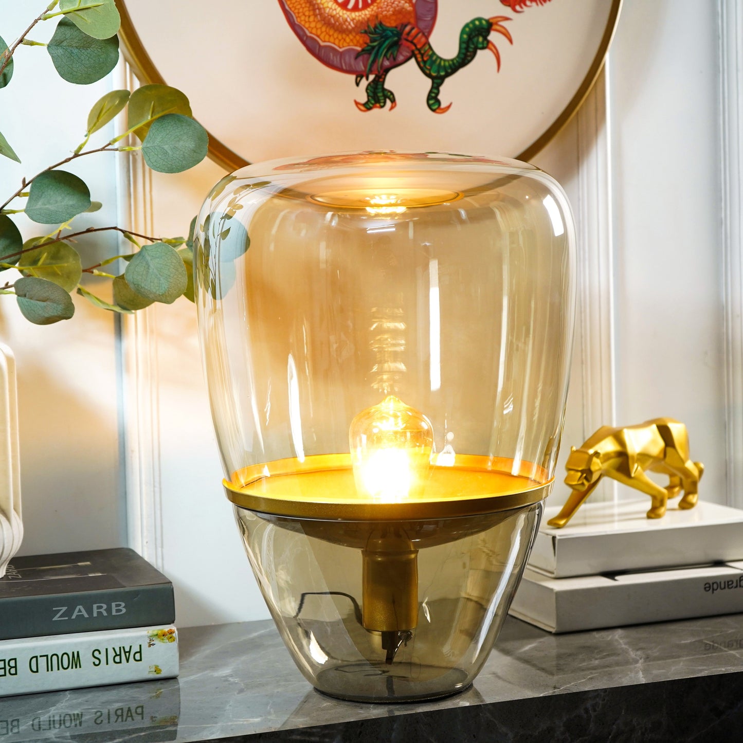 Luxury Glass Cone Lamp For Elegant Interior Lighting NALANI