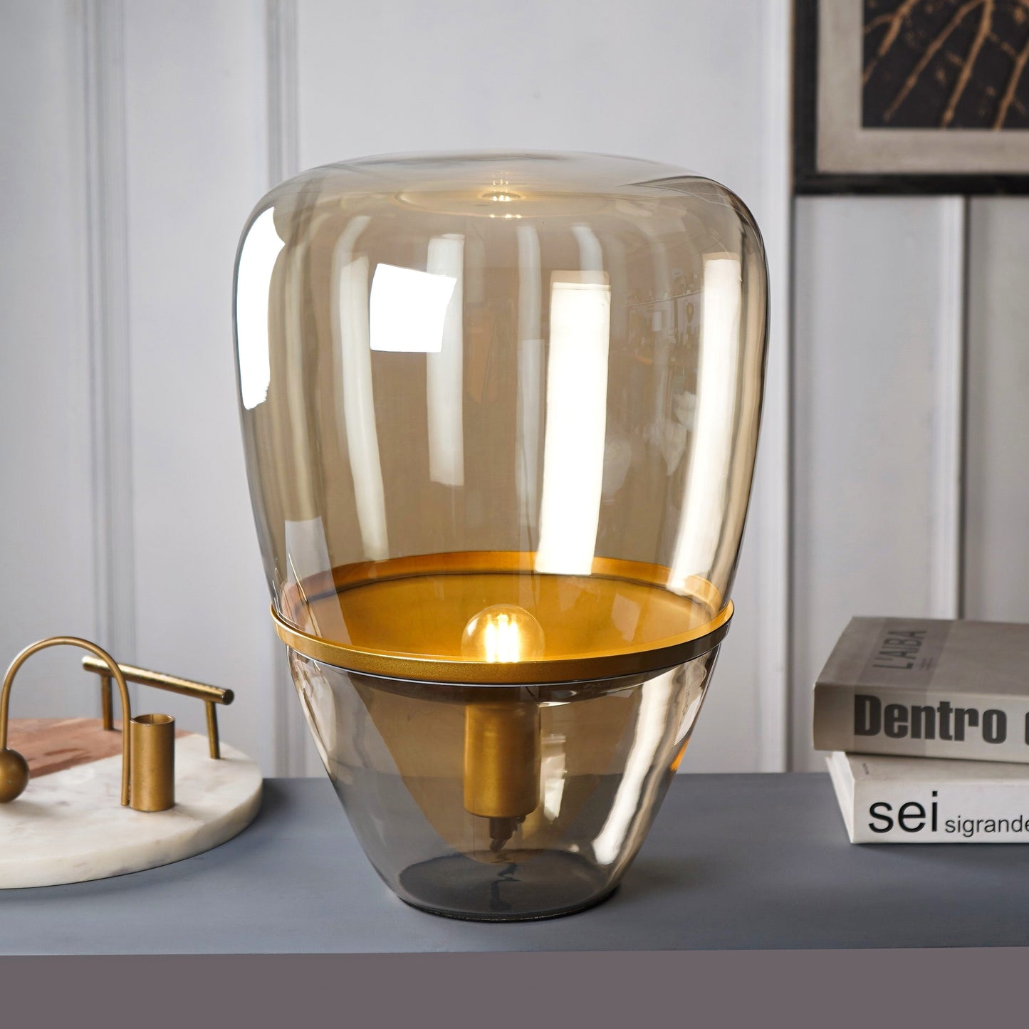 Luxury Glass Cone Lamp For Elegant Interior Lighting NALANI
