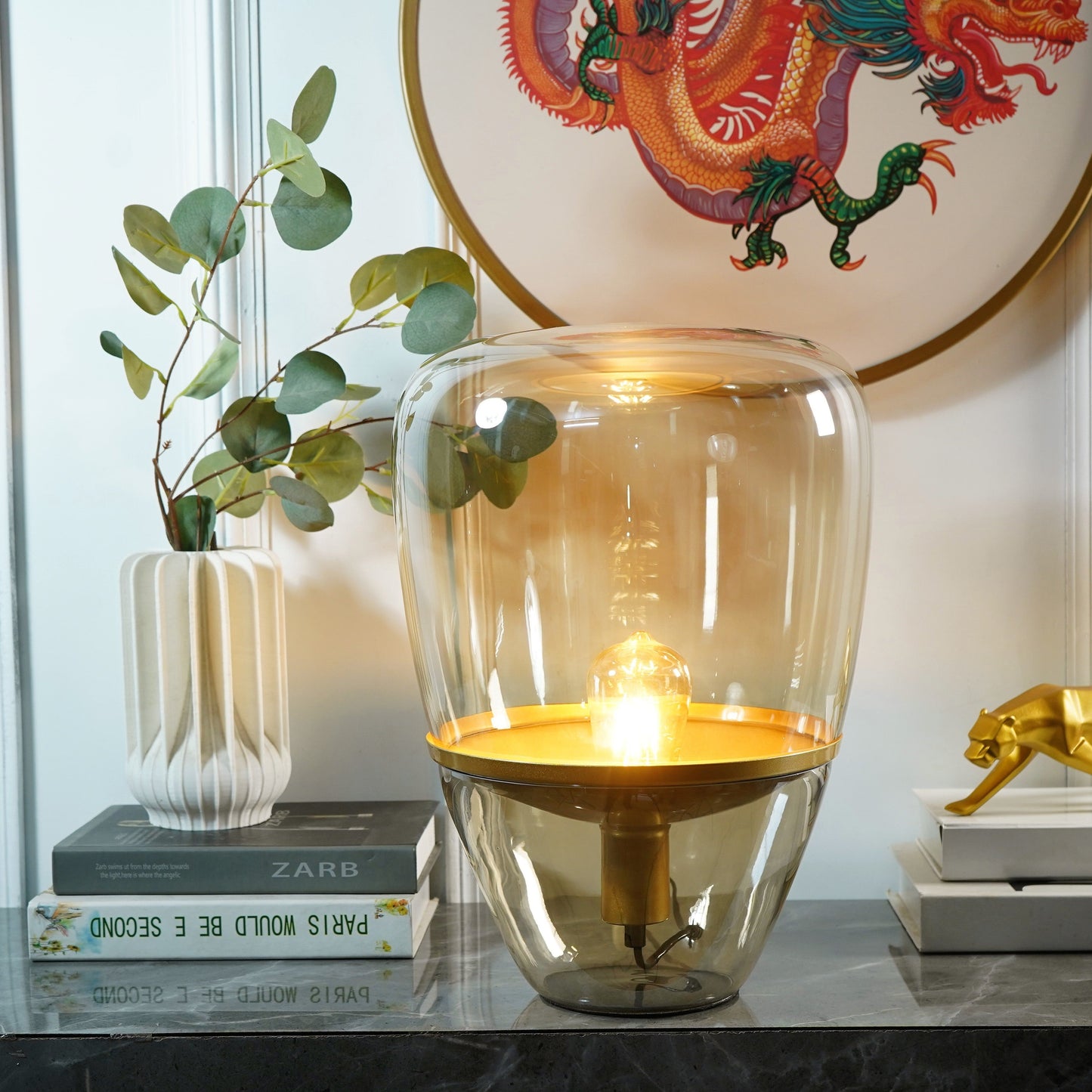Luxury Glass Cone Lamp For Elegant Interior Lighting NALANI