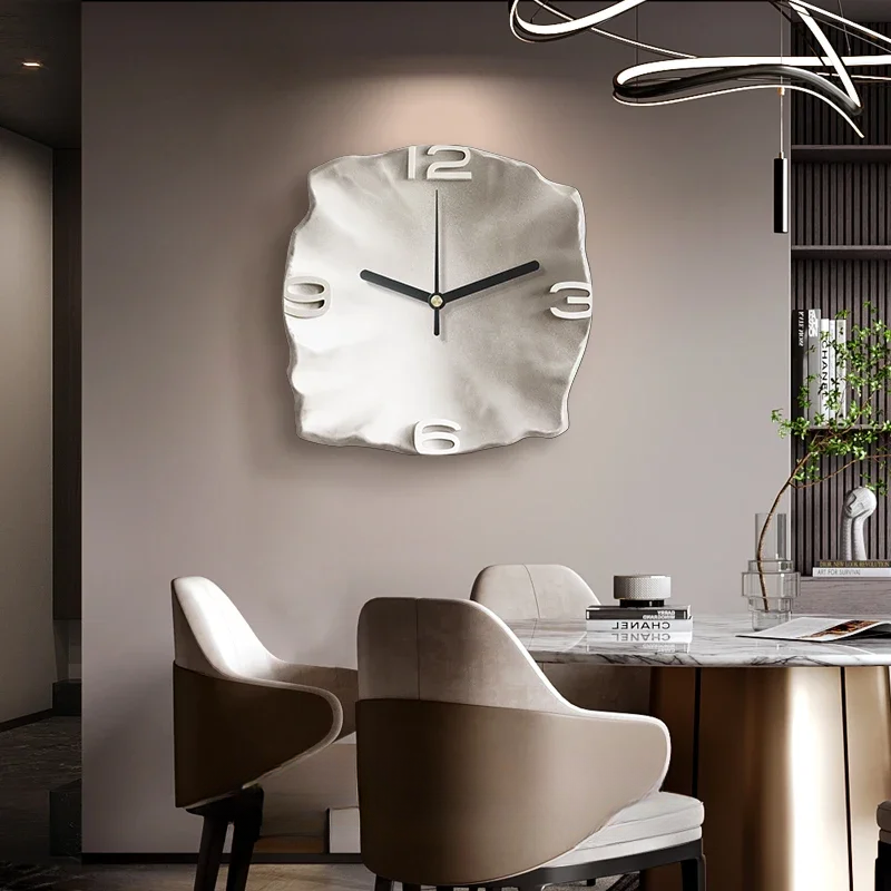 Luxury Wall Clock with Abstract Sandstone Design Slate NaLani