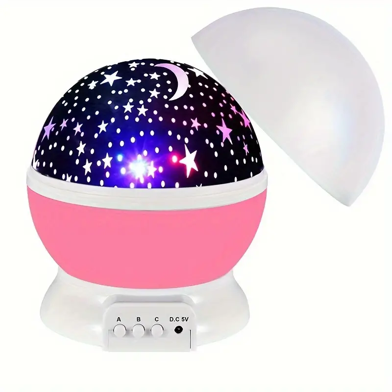 Magic Star Projector Night Light for Kids Room Atmosphere Pink NaLani