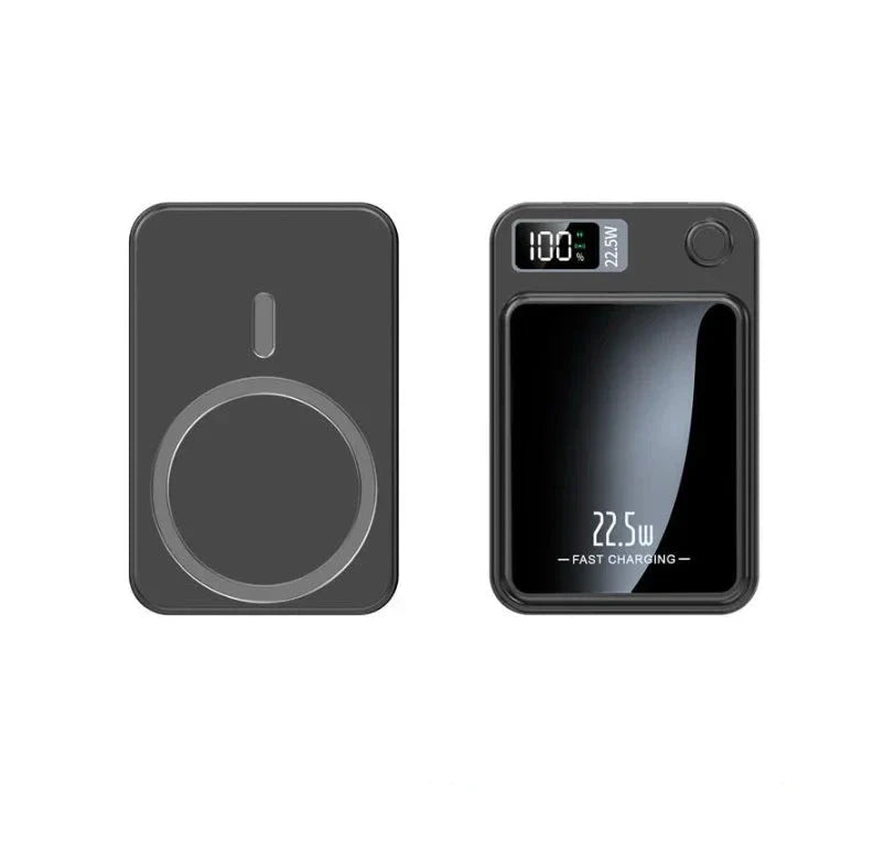 Magnetic Wireless Power Bank 5000mAh 22W Fast Charge Black 5000 mAh NALANI