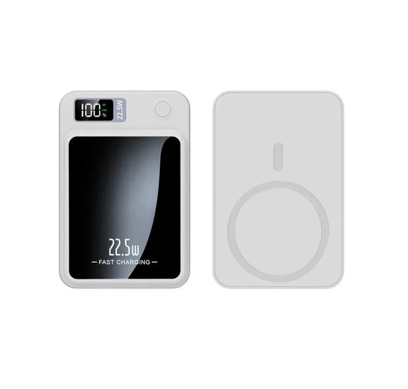 Magnetic Wireless Power Bank 5000mAh 22W Fast Charge White 5000 mAh NALANI