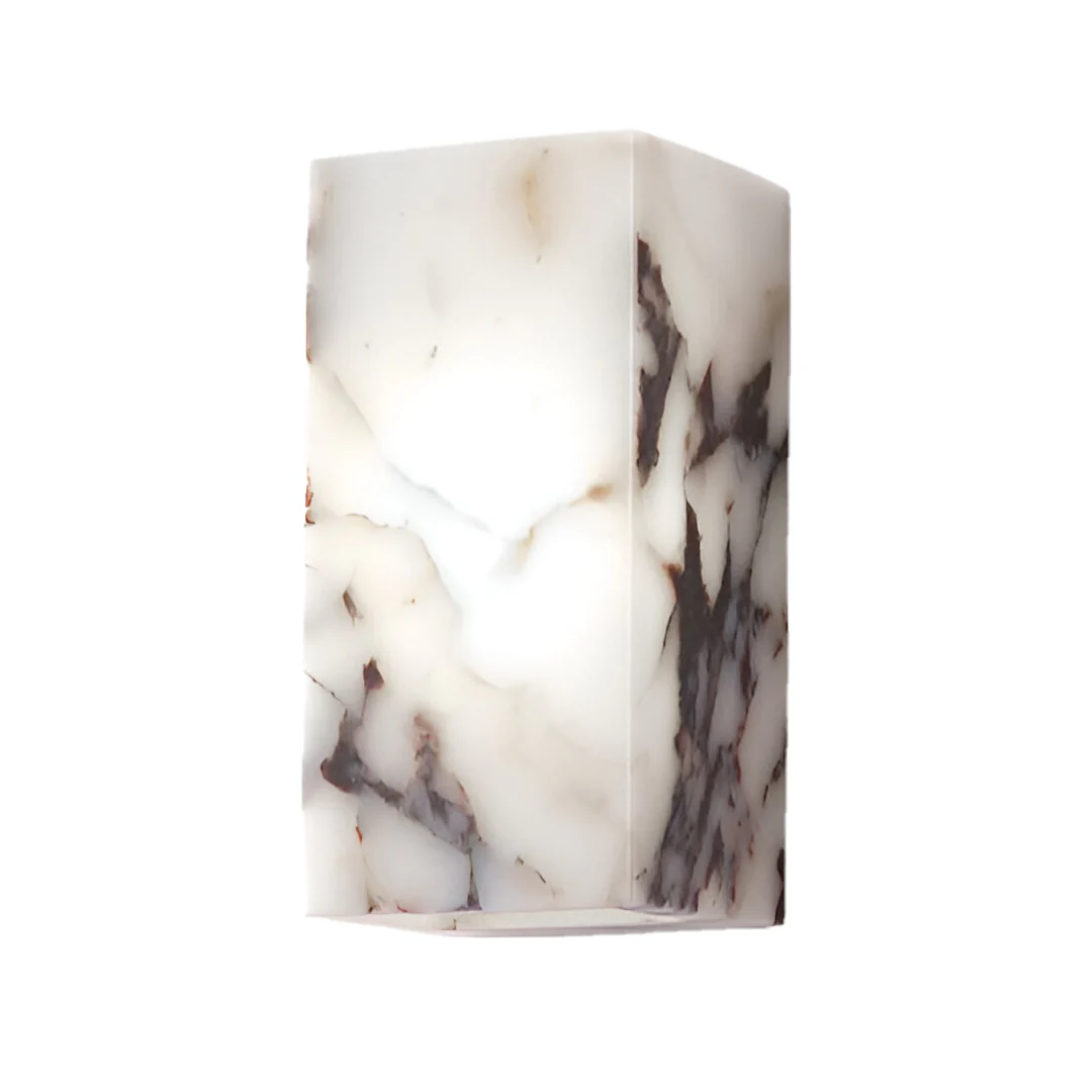 Marble Natural Stone Wall Lamp With Warm LED Lighting NALANI