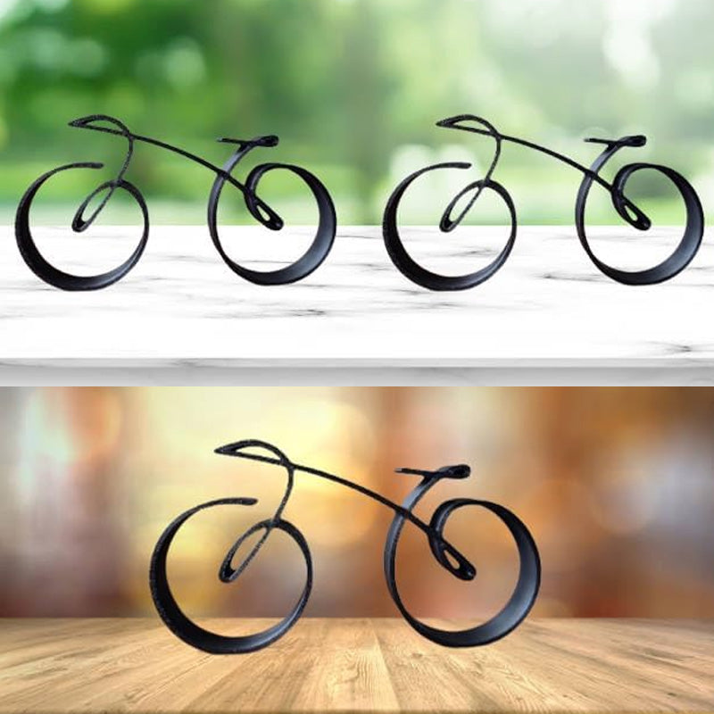 Metal Bicycle Sculpture Wire Frame Minimalist Art Gift NALANI