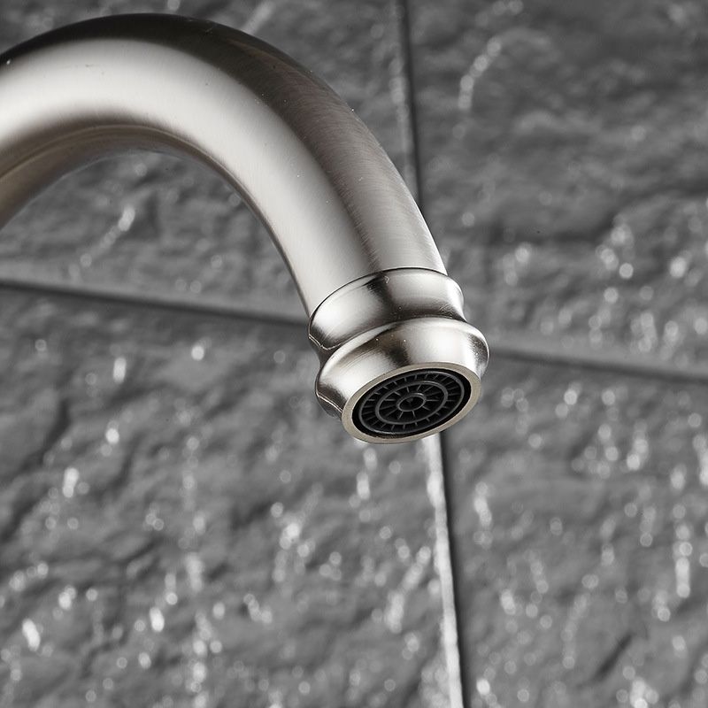 Metal Kitchen Faucet Single Hole Contemporary Chrome Finish NALANI