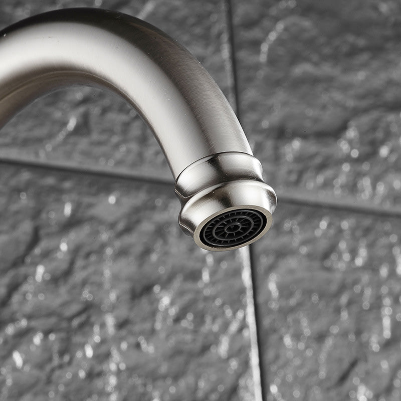 Metal Kitchen Faucet Single Hole Contemporary Chrome Finish NALANI