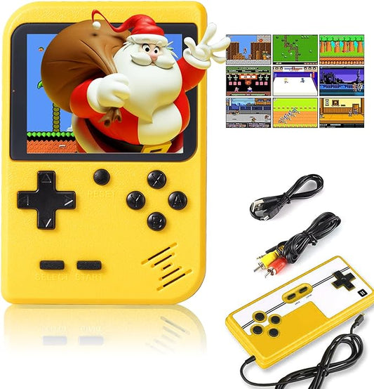 Mini Portable Handheld Game Console Yellow 3.0 Inch Screen NALANI