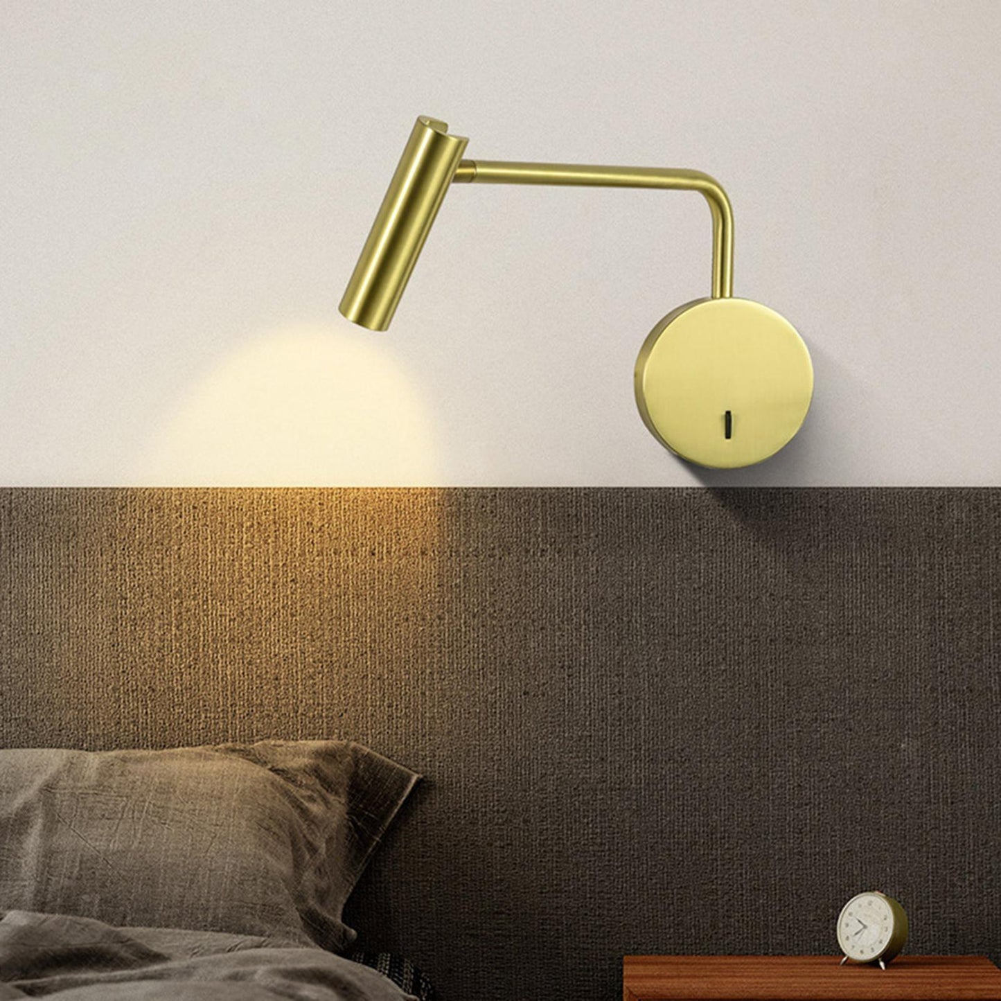 Minimalist Disc LED Wall Sconce With Adjustable Arm NALANI