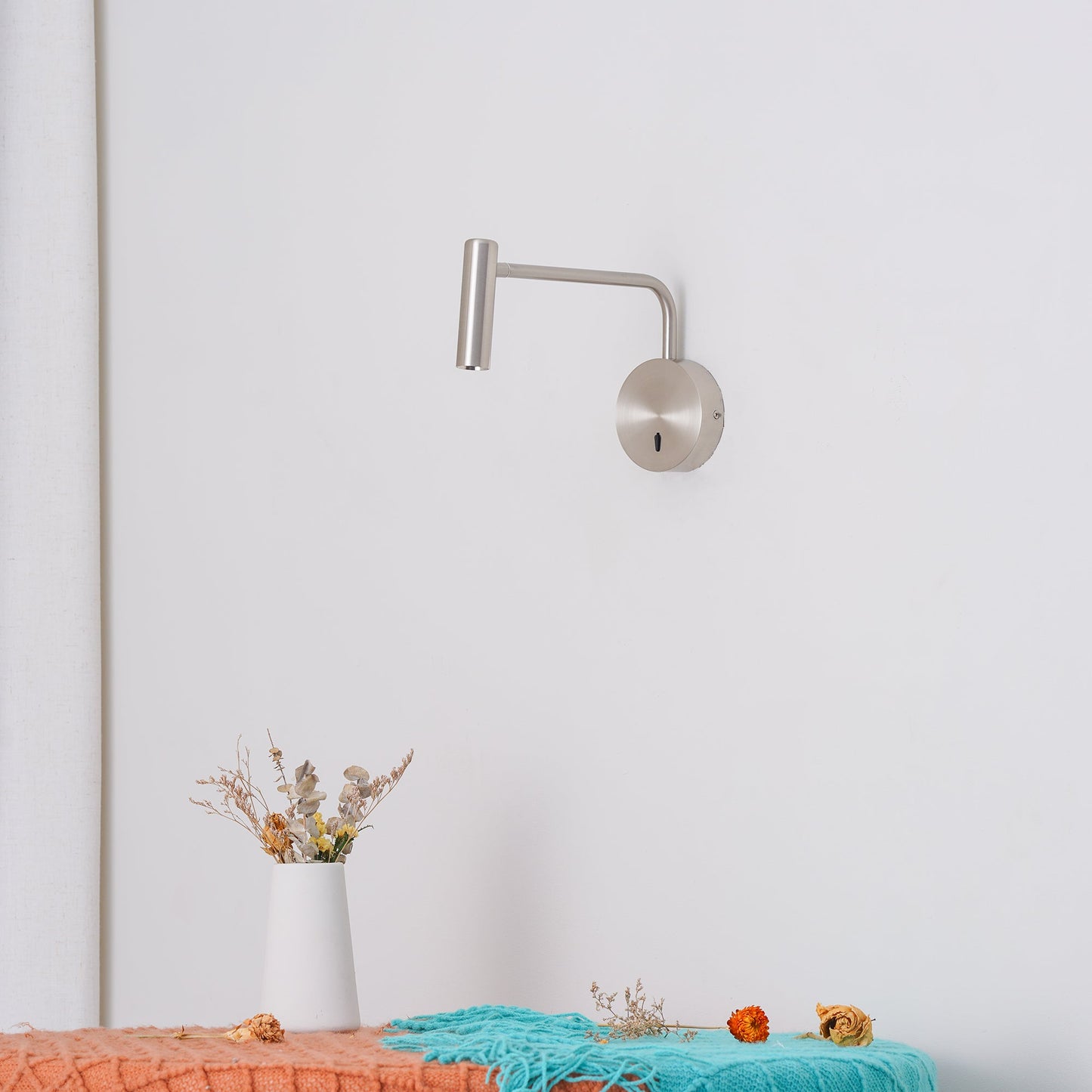 Minimalist Disc LED Wall Sconce With Adjustable Arm NALANI