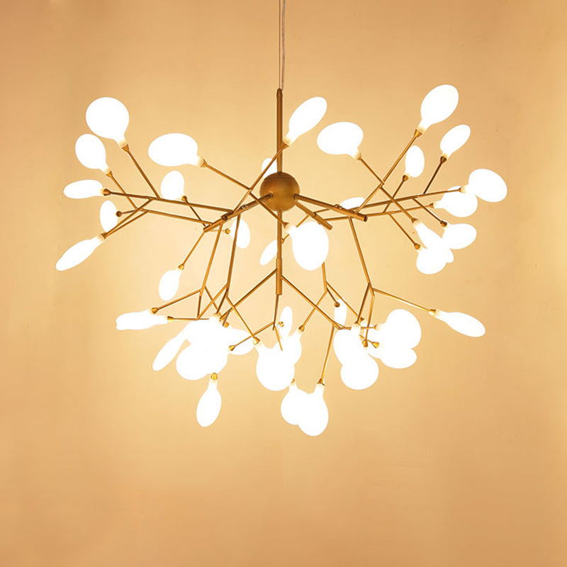 Minimalist LED Chandelier Light Fixture For Retail Store 45 Gold NALANI