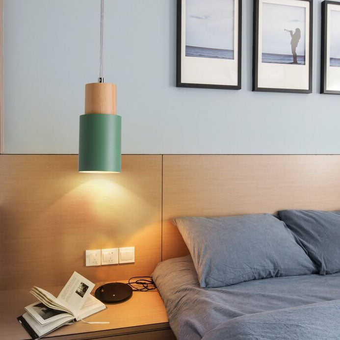 Minimalist LED Cylinder Hanging Light for Scandinavian Decor NaLani