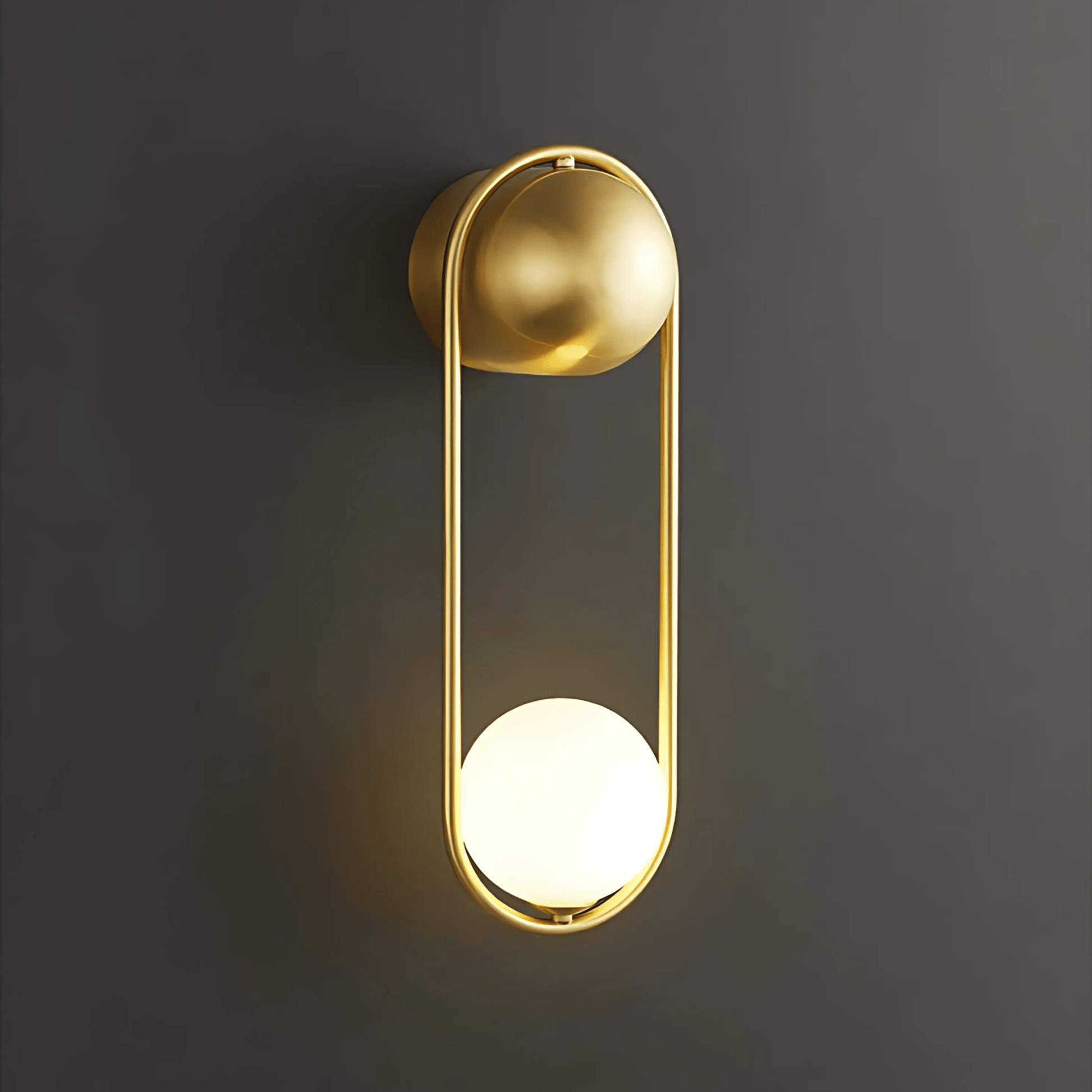 Minimalist Pendant Light in Brushed Brass or Satin Black NALANI