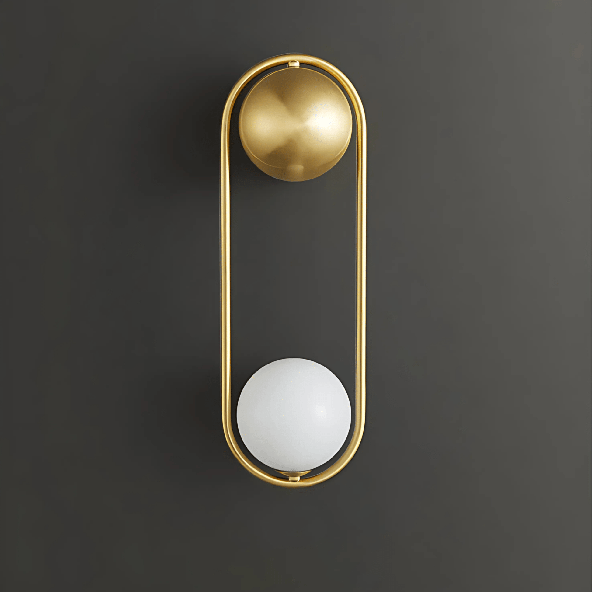 Minimalist Pendant Light in Brushed Brass or Satin Black NALANI