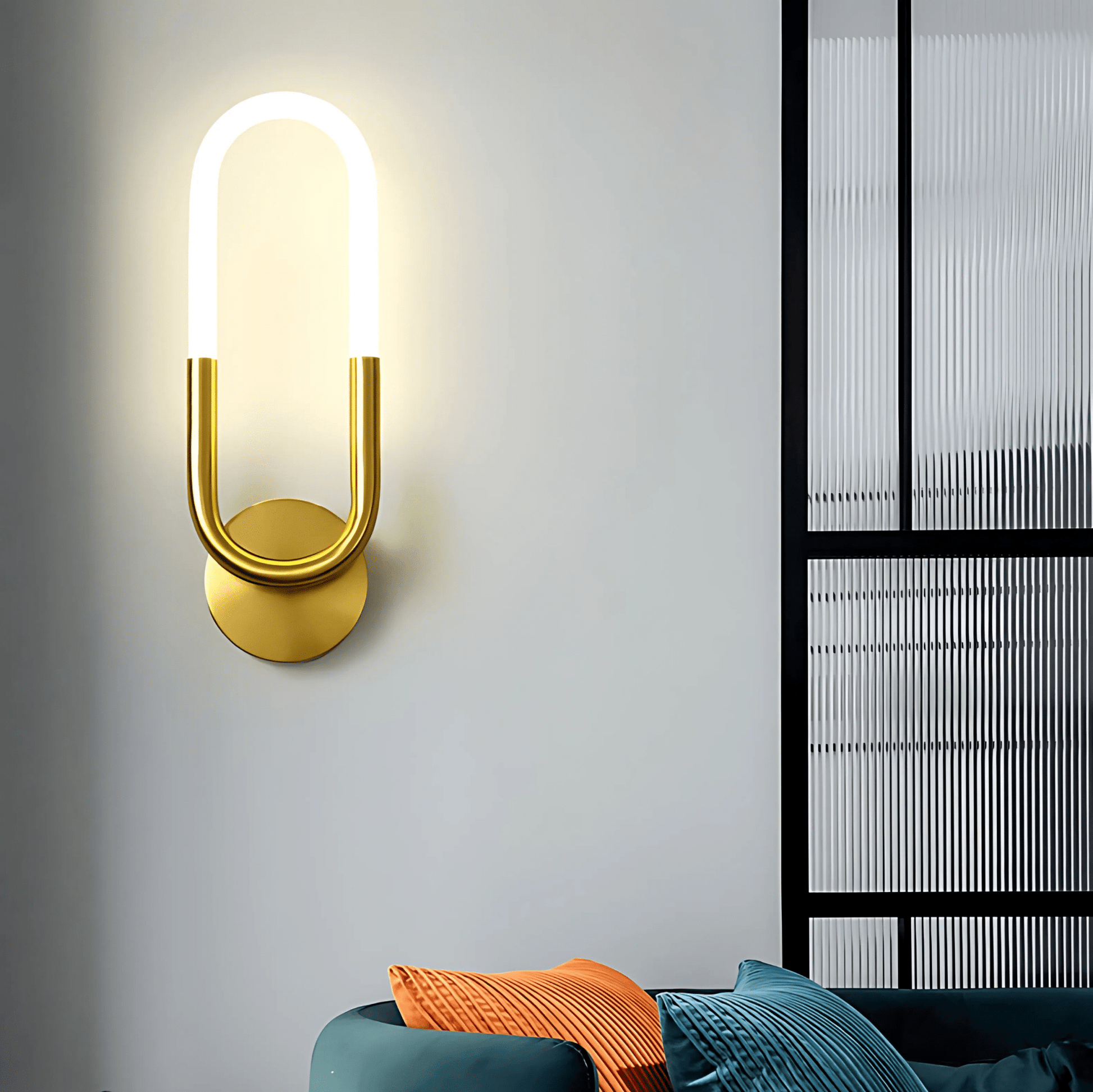 Minimalist Pendant Light in Brushed Brass or Satin Black NALANI
