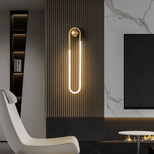 Minimalist Pendant Light in Brushed Brass or Satin Black NALANI