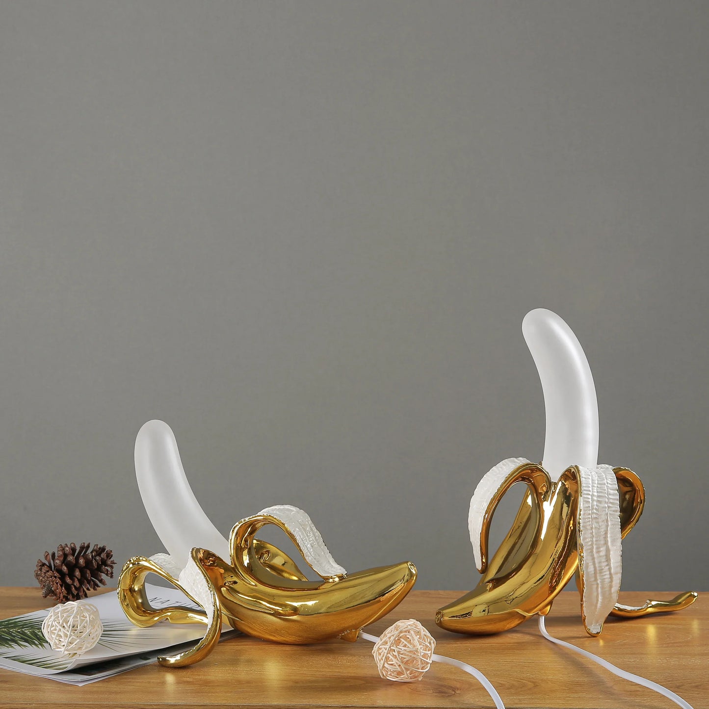 Modern Banana Table Lamp Unique Whimsical Lighting Home Decor NALANI