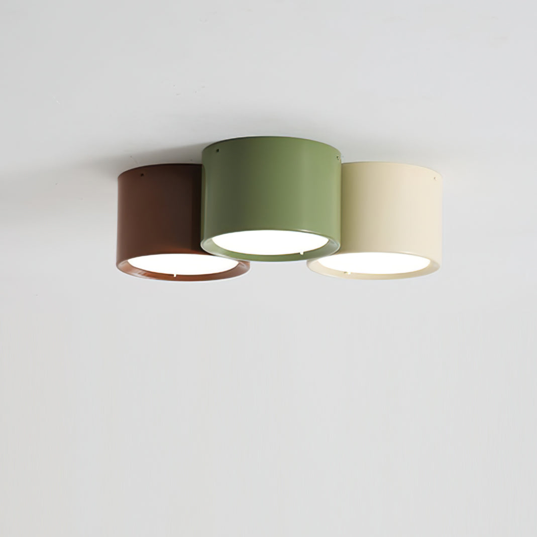 Modern Cylindrical Metal Ceiling Light For Hallways NALANI