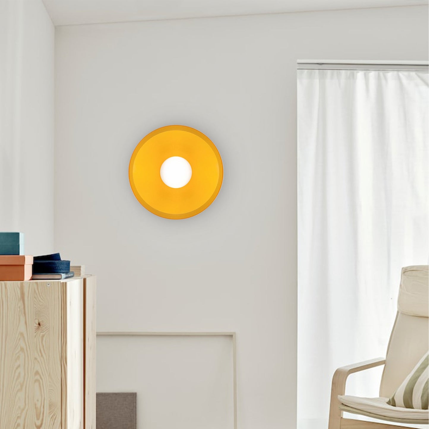 Modern Round Flush Mount Kitchen Flush Ceiling Light Fixture NALANI