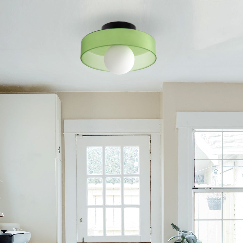 Modern Round Flush Mount Kitchen Flush Ceiling Light Fixture NALANI