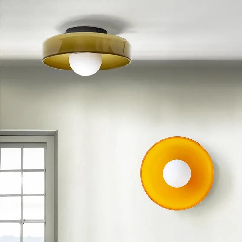 Modern Round Flush Mount Kitchen Flush Ceiling Light Fixture NALANI
