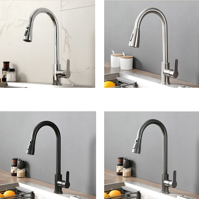 Modern Stainless Steel Kitchen Faucet Dual and Tri Mode NALANI