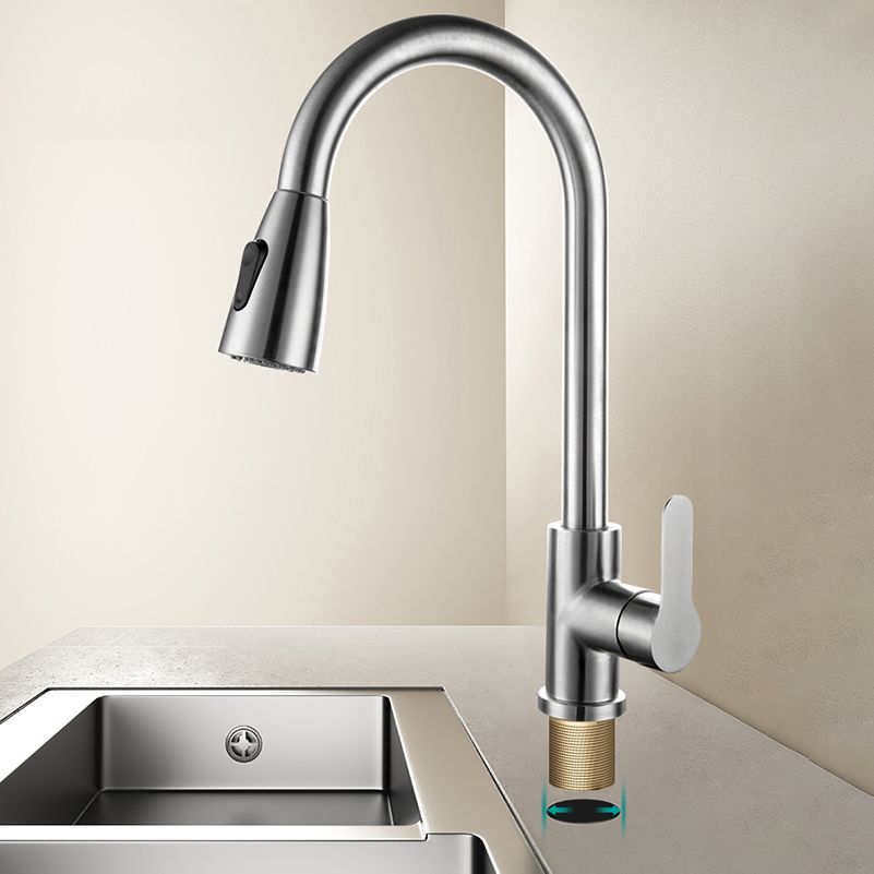 Modern Stainless Steel Kitchen Faucet Dual and Tri Mode NALANI