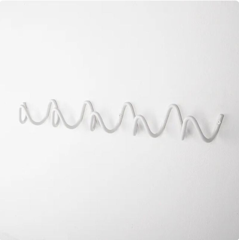 Modern Wall Coat Rack with Elegant Design and Minimalist Style White Big NaLani