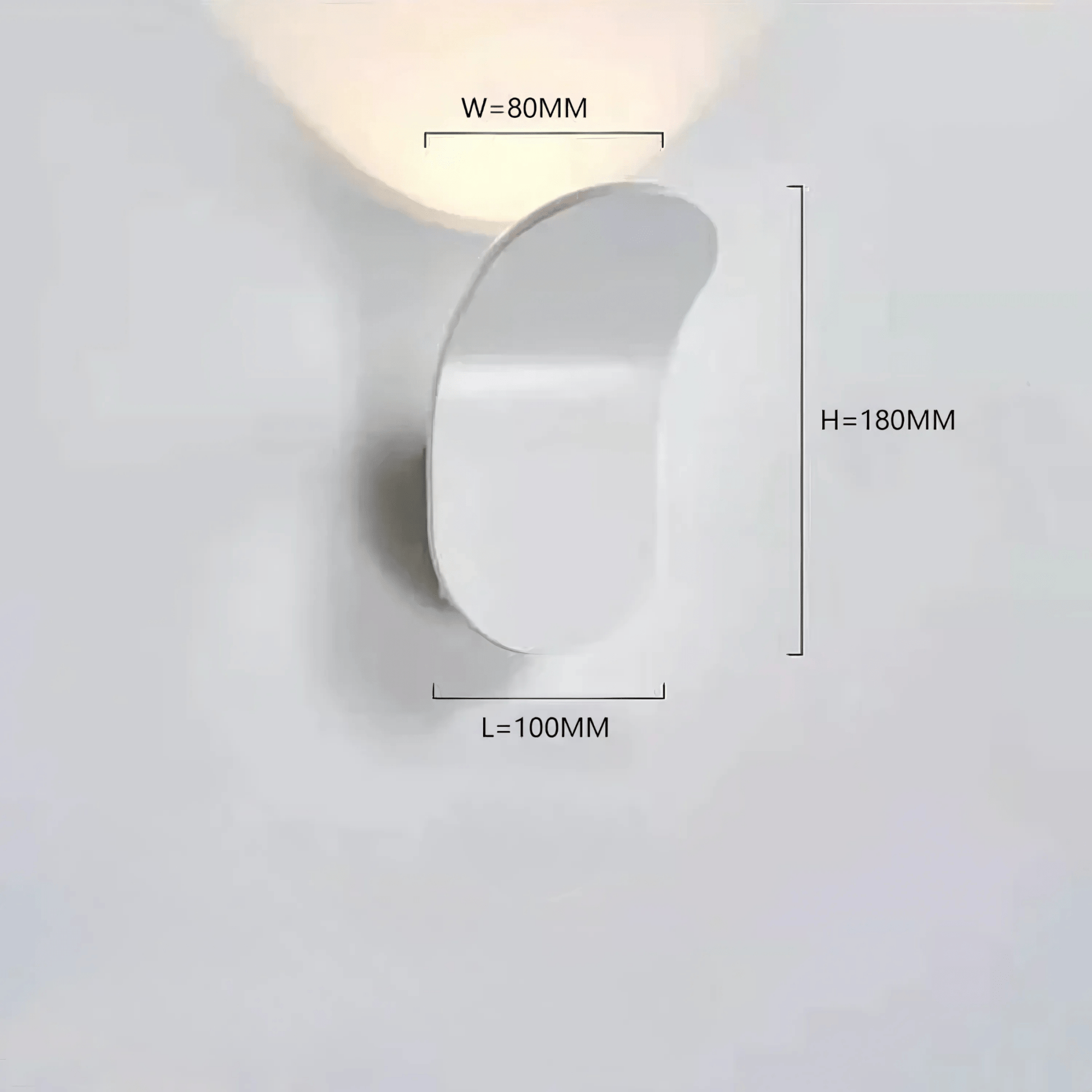 Modern Wall Light With Curved Metal Body In Brushed Finish NALANI