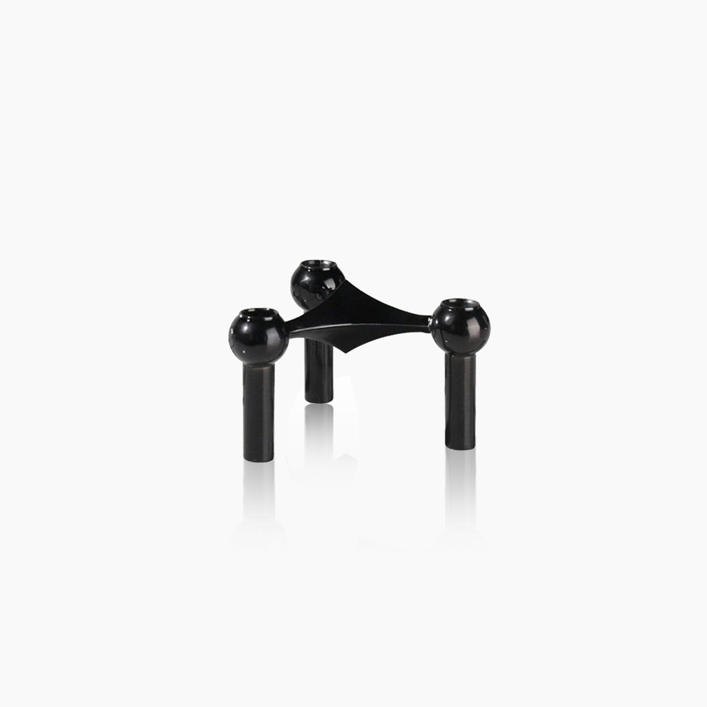 Molecular Structure Stainless Steel Candle Holder Decor Black 1 NALANI