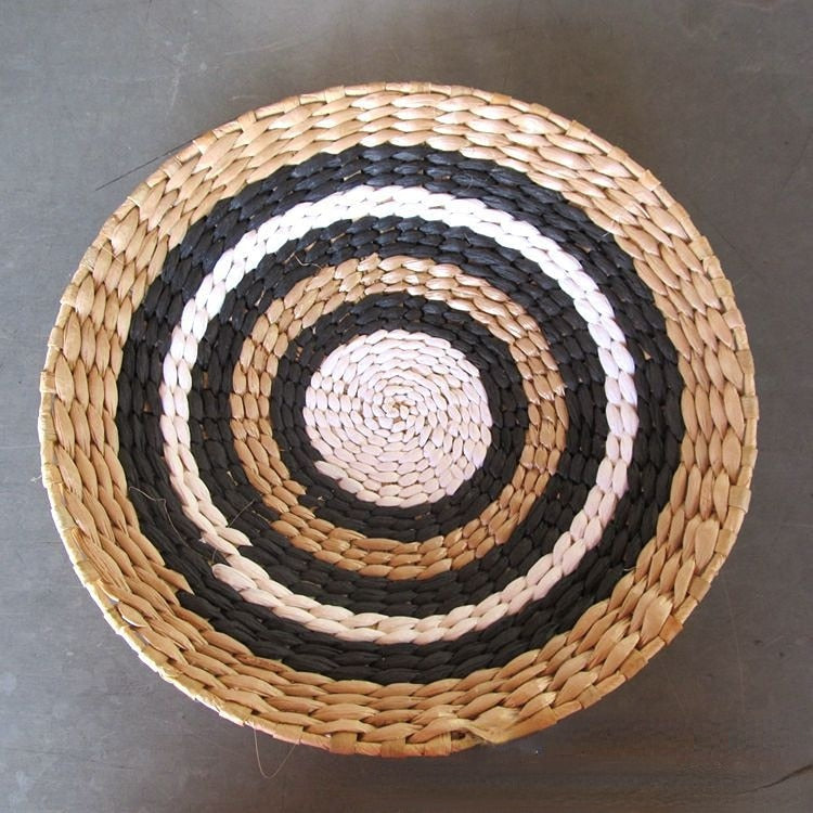 Moroccan Style Straw Wall Plate Ethnic Home Decoration 30cm K NaLani