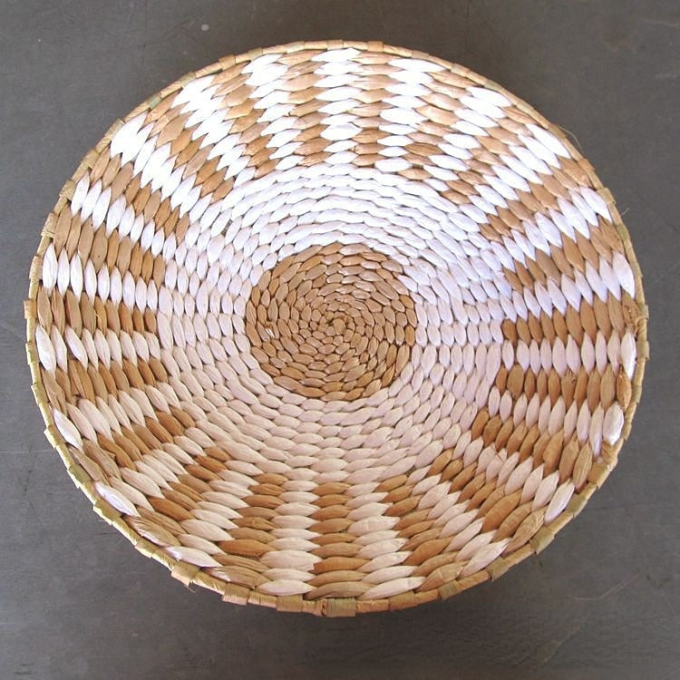 Moroccan Style Straw Wall Plate Ethnic Home Decoration 30cm M NaLani