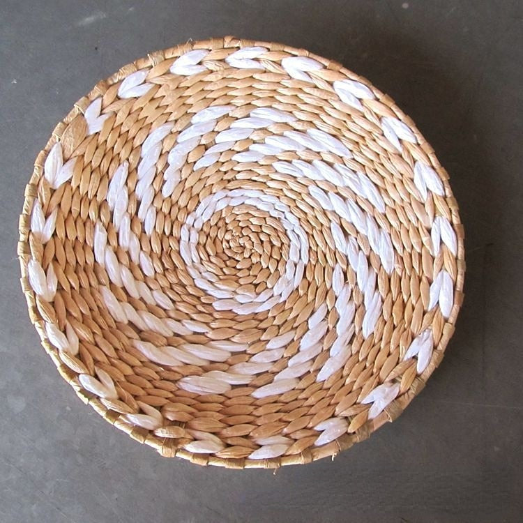 Moroccan Style Straw Wall Plate Ethnic Home Decoration 30cm N NaLani
