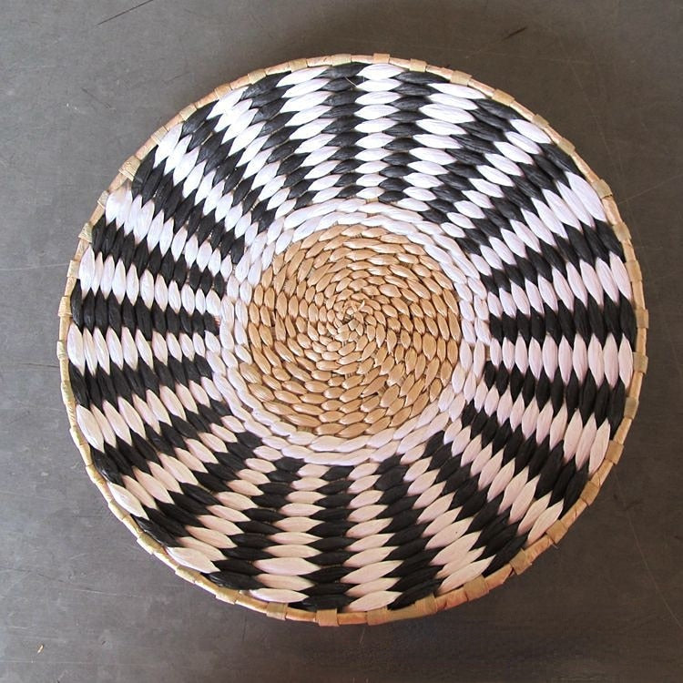 Moroccan Style Straw Wall Plate Ethnic Home Decoration 30cm O NaLani