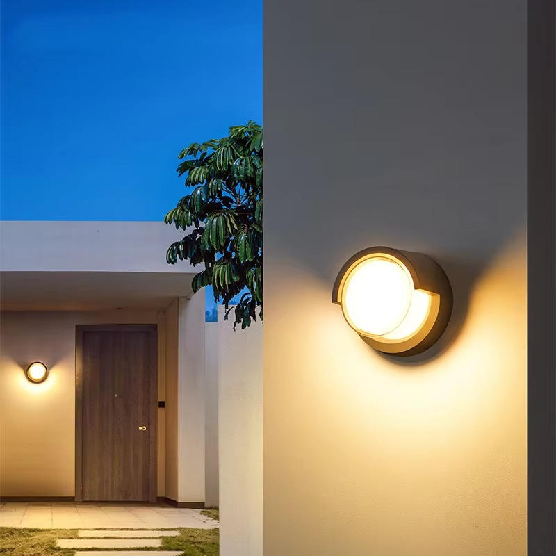 Motion Sensor Outdoor Wall Lamp for Modern Home Illumination NaLani