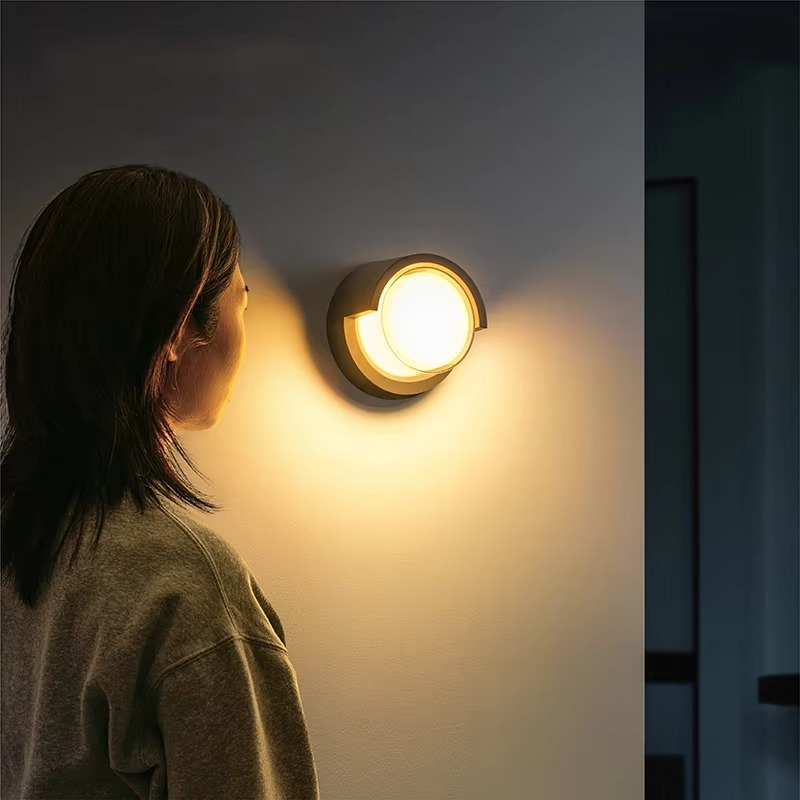 Motion Sensor Outdoor Wall Lamp for Modern Home Illumination NaLani
