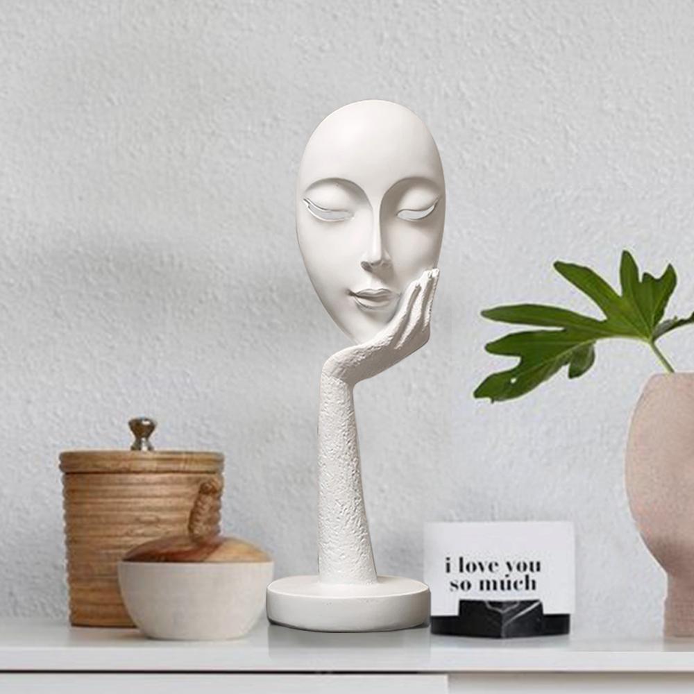 Table Accent Sculpture for Minimal Classic Home Decor White NaLani