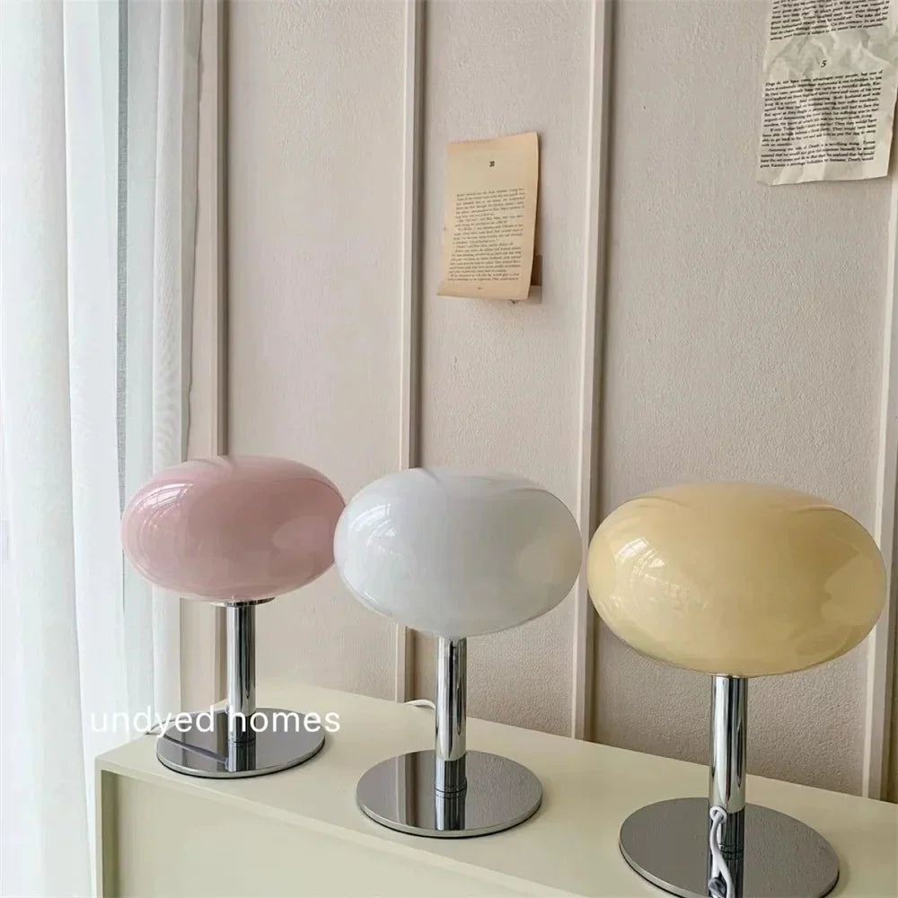 Navetti | Lollipop Crème Glass Lamp with Adjustable Brightness White NALANI