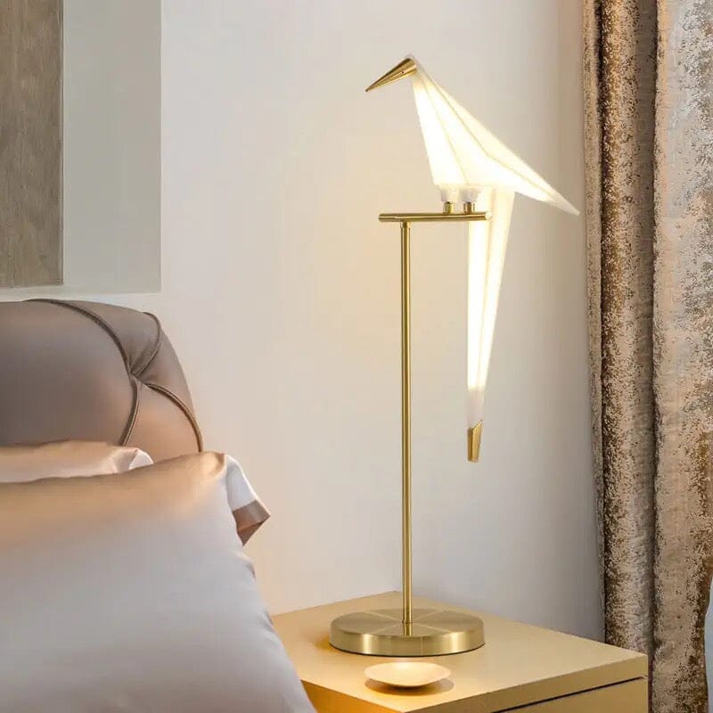 Nordic Acrylic Bird Floor Lamp With Modern Metal Base Table Lamp UK plug NALANI